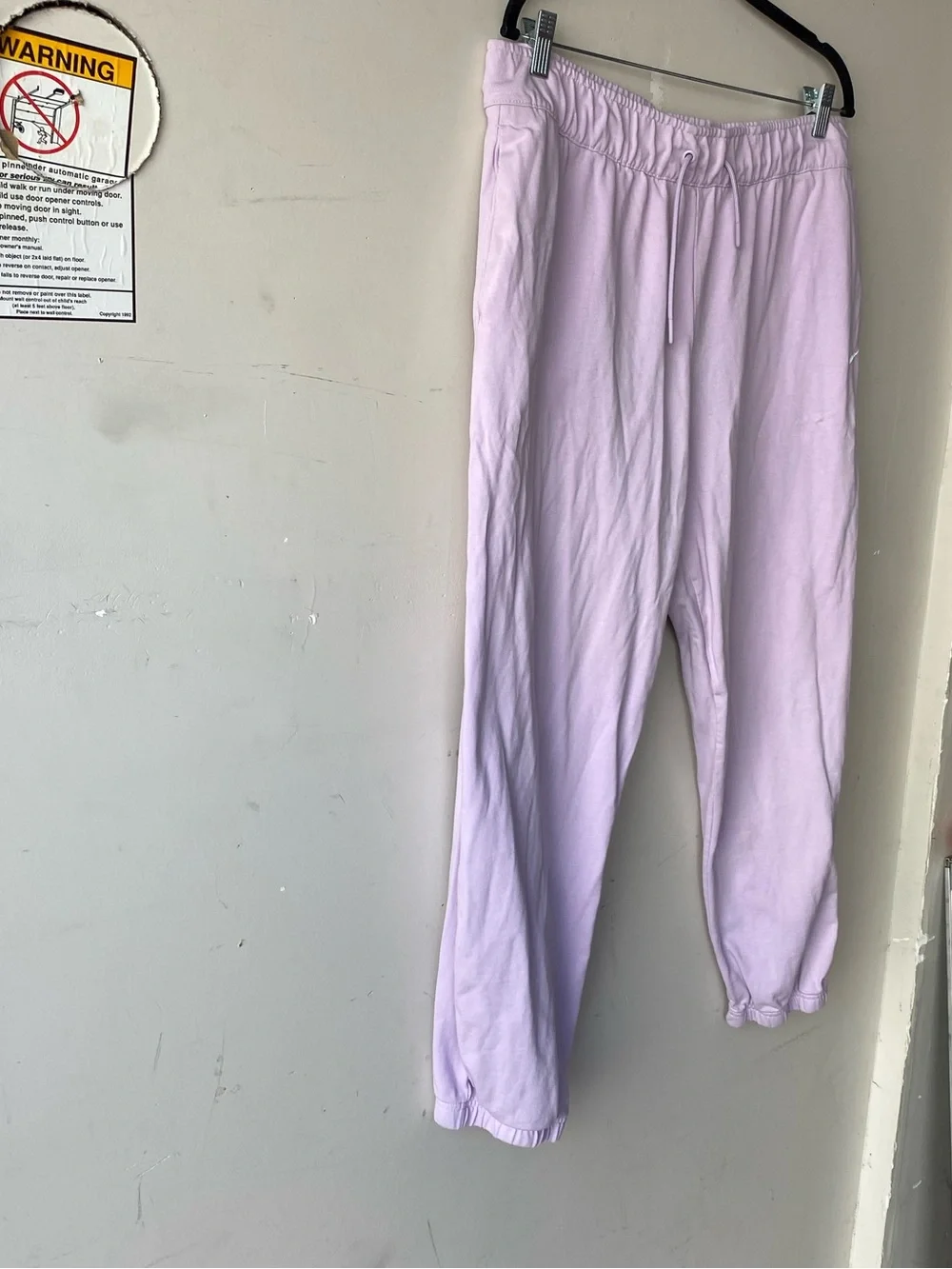 NIKE Lilac Purple Cotton Jersey Easy Jogger Pants XL Pastelcore Lounge